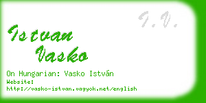 istvan vasko business card